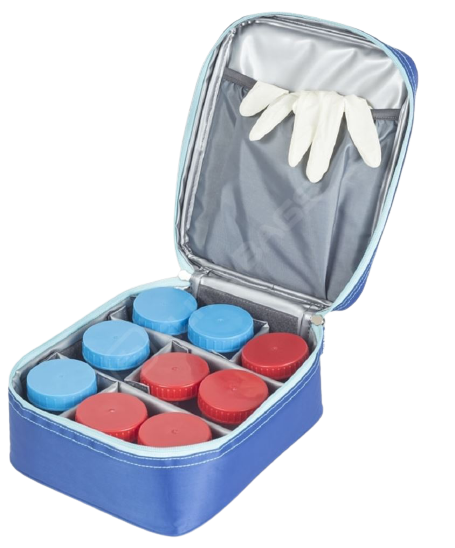 Bolsa para transporte de muestras Biológicas Azul - Sanisus Medical