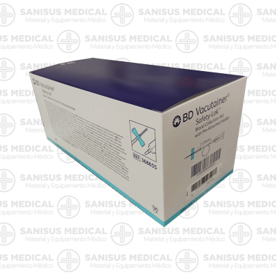 Palomilla Vacutainer de seguridad BD 23G con portatubos Azul Caja 25 uds - Ref 368655 - Imagen 2