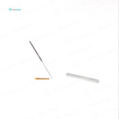 Aguja Punción seca (APS) REGULAR <b>0.30x30</b> con guía AMARILLA <br> Caja 100 uds - Imagen 2