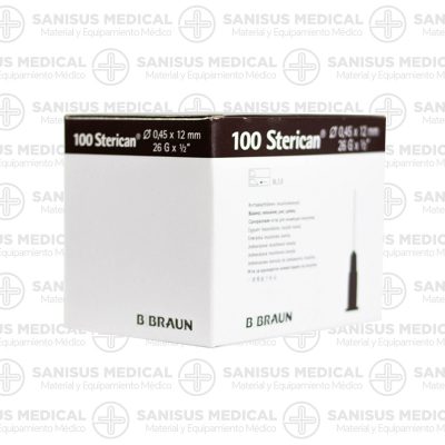 Agujas Sterican Braun 26G x 1/2″ 0,45 x 12mm Marron