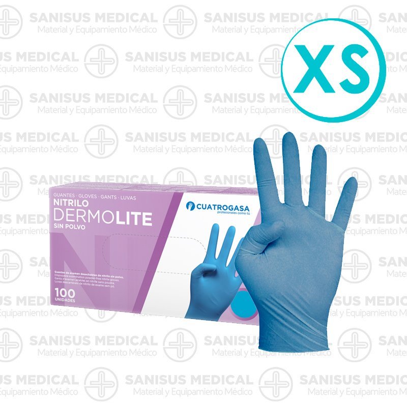 Guantes de nitrilo azul FINO XS