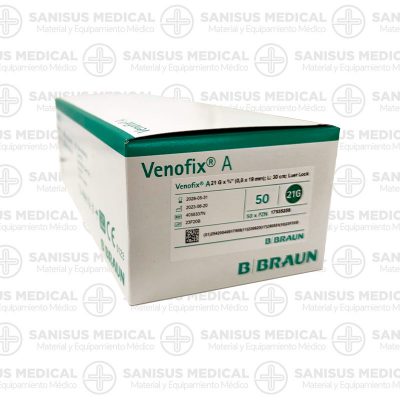 Palomilla Venofix 21G 0,8 x 20 mm Verde Caja 50 uds - Imagen 2