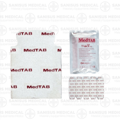 Electrodos adhesivos 23x34mm Ceracarta MedTab para BIA y ECG Bolsa 100 UDS