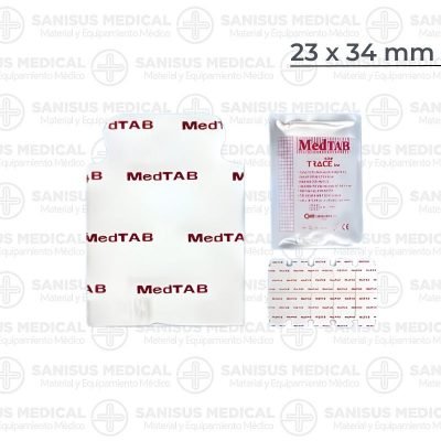Electrodo monitorizacion y ECG con pinza cocodrilo 23×34mm