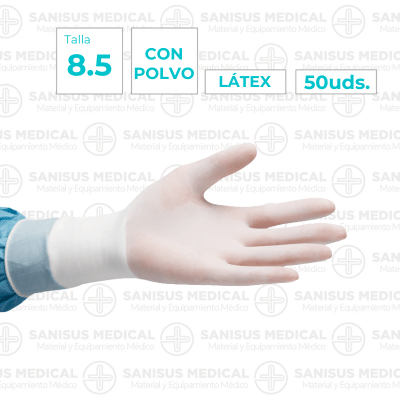Guantes Quirúrgicos de Látex Estériles con Polvo pares T. 8.5