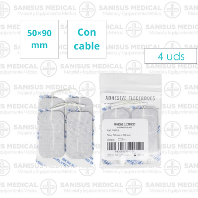 electrodos adhesivos con cable