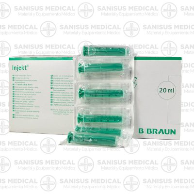 Jeringa Injekt Braun 20ml de 2 Cuerpos Luer Excéntrico <br>Caja 100 uds - Imagen 2