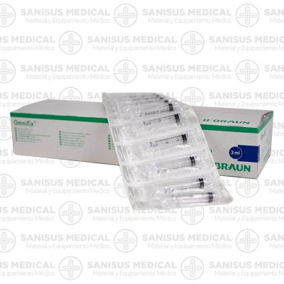 Jeringa Omnifix Braun 3ml de 3 cuerpos Luer Céntrico <br>Caja 100 Uds - Imagen 2