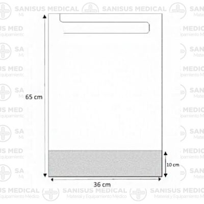 Babero desechable adultos con receptáculo <br> Bolsa 125 uds - Imagen 2