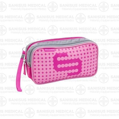 Estuche isotérmico para el kit del diabético Rosa