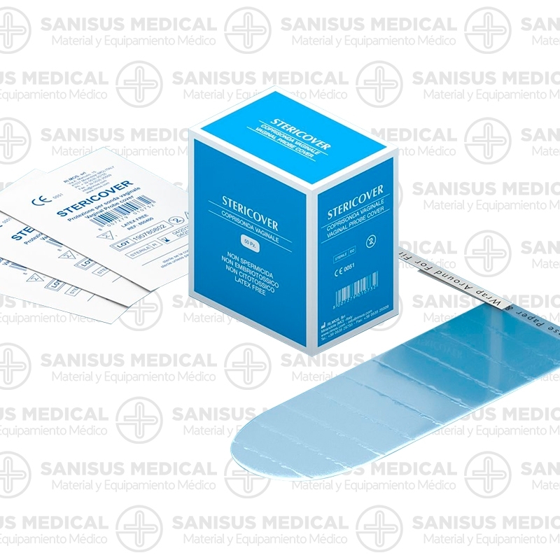 Funda para sonda ecográfica libre de látex y estéril <br> Caja 50 uds