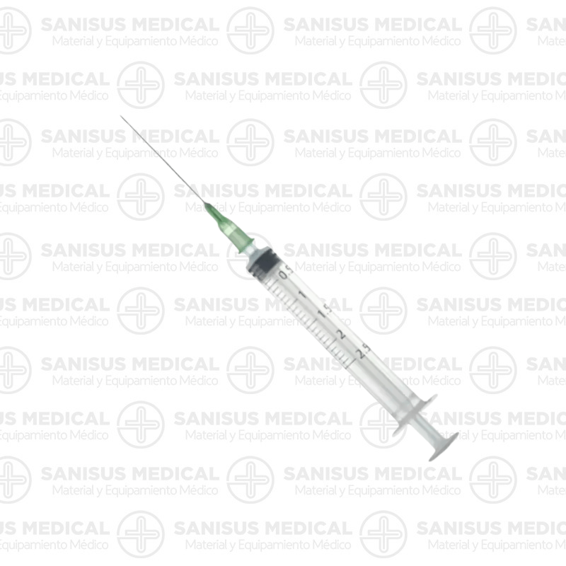 Jeringa <b>2.5ml</b> con aguja 21G 0,8x40mm Ico Plus 3 Caja 100 uds - Imagen 2