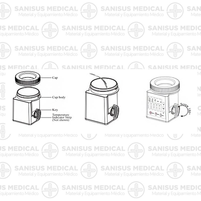 Panel saliva 10 drogas CON COPA para evitar contacto - 10 parámetros -  Sanisus Medical
