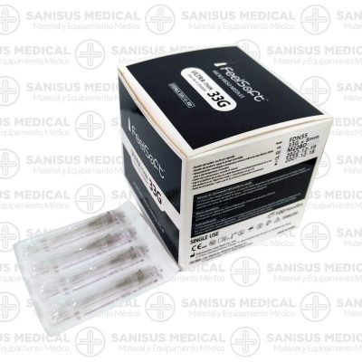 Agujas Feel Soft mesoterapia ultra fina 0.20mm 33Gx8mm