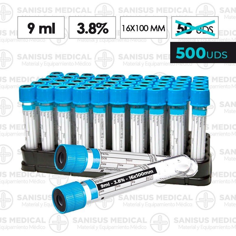 PROMO Tubos de citrato 9ML 3.8% 16x100mm