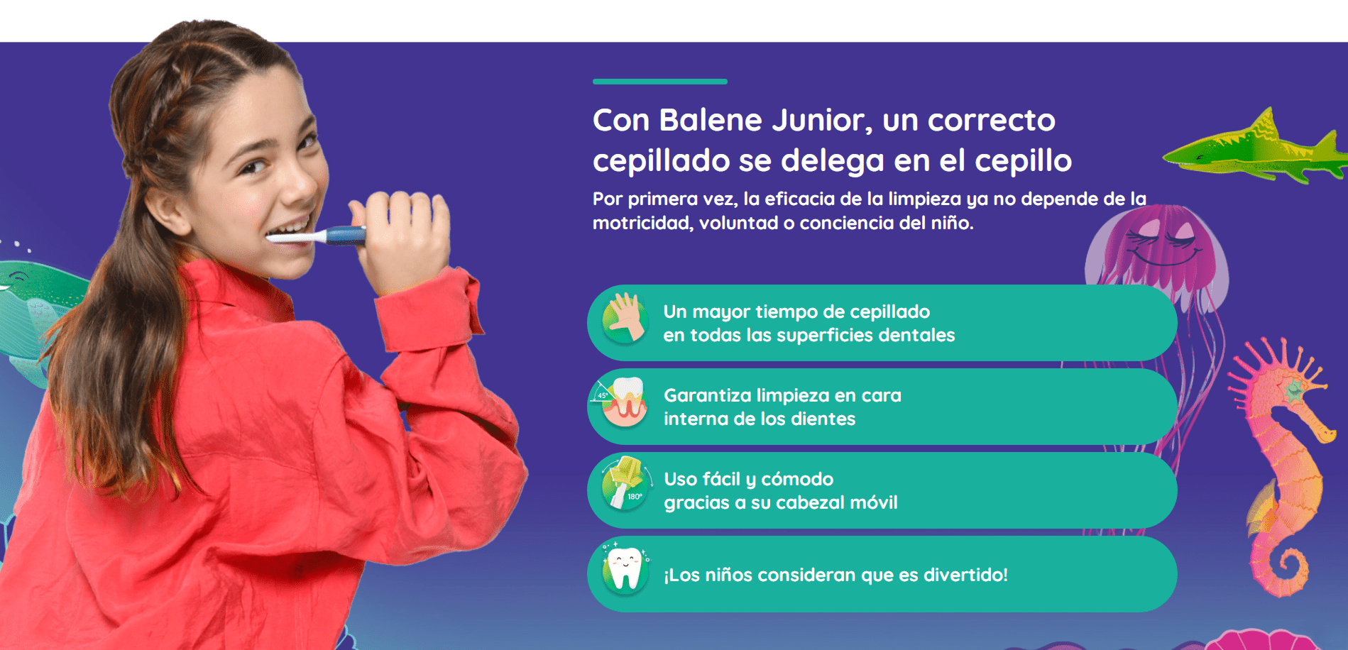 BALENE está respaldado por estudios clínicos demostrando cómo remueve un 74.4% más de placa bacteriana que un cepillo convencional
