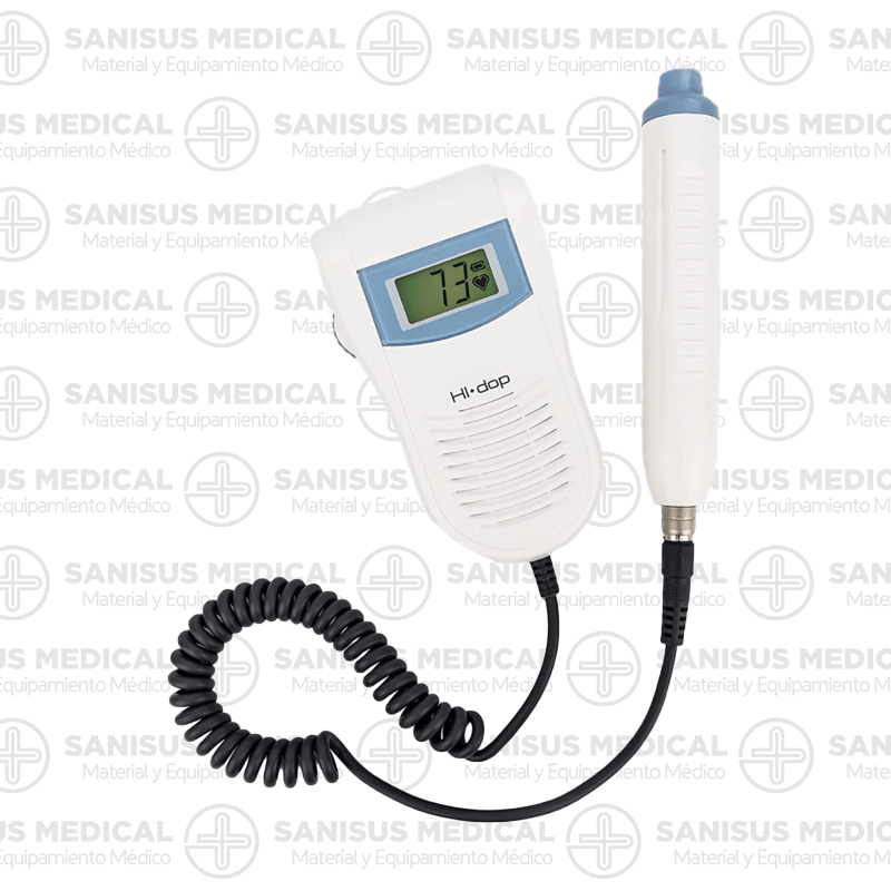 Doppler vascular con 1 sonda - Hi-DOP Doppler vascular más económico y funcional del sector. Un dispositivo portátil muy ergonómico, capaz de evaluar el flujo sanguíneo de las venas y medir la frecuencia cardiaca del feto, con la posibilidad de escuchar sus latidos del corazón. El equipo más utilizado por los usuarios.