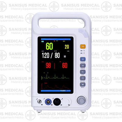 Monitor 7" sin impresora - YK-8000A Monitor multiparamétrico con alarmas visuales y acústicas, que permiten controlar diferentes parámetros como la tensión arterial, el pulso, la respiración, el ECG, y el SPO2. Ideal para el paciente neonato, el pediátrico y adulto.