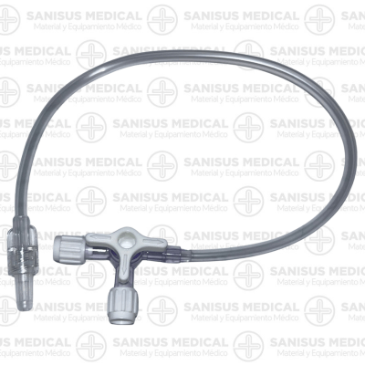 Llave de 3 Vias con  Alargadera  Ø3 x Ø4mm Largo 25cm