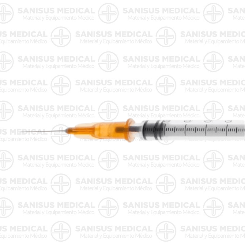 Jeringa Ico Plus 3 cuerpos 1ml tuberculina con aguja 0,5x16mm sin residuo - Imagen 2