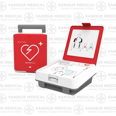 Reanibex 100 es un desfibrilador diseñado para personas con un perfil no sanitario, permite dar atención frente a una parada cardiorrespiratoria.