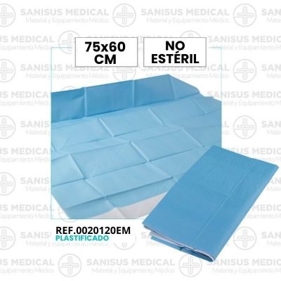Talla o paño plastificado quirúrgico no estéril 75x60 cm - 150 uds.
