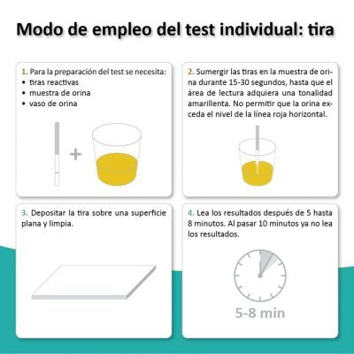 Test de detección de drogas en orina Benzodiacepina 300 ng/ml 100 test - Imagen 3