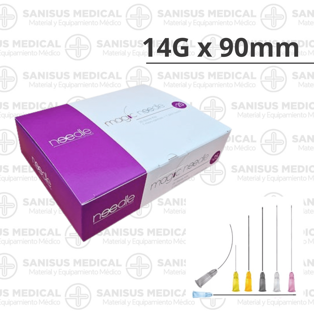 Micro Cánula Magic Needle 14G x 90mm Caja de 25 uds.