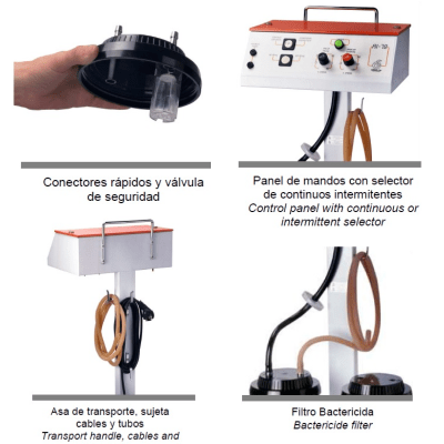 Aspirador gástrico intermitente AI-78 | 8,3L/min - Imagen 2