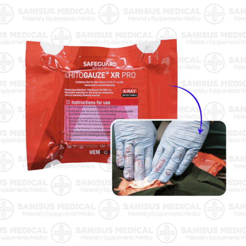 Venda hemostática ChitoGauze XR PRO - Imagen 3