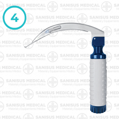 Laringoscopio Macintosh Fibra Óptica Nº4