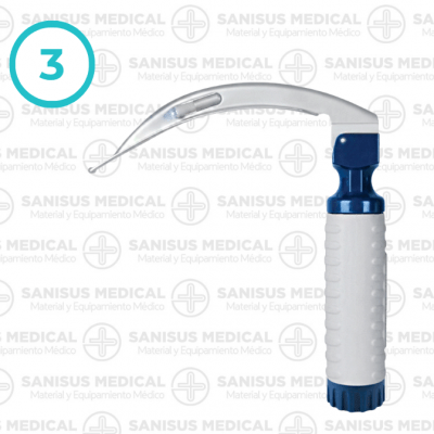 Laringoscopio Macintosh Fibra Óptica Nº3