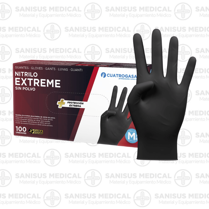guantes nitrilo negro