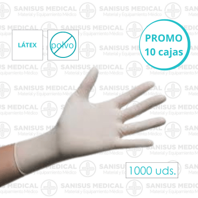 guante latex sin polvo