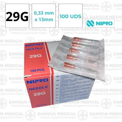 Agujas Nipro 29G 0,33mm x 13mm