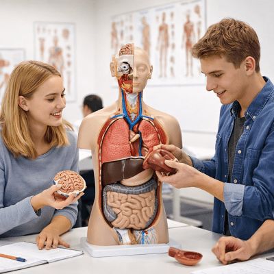 Modelos anatómicos de torso y órganos internos