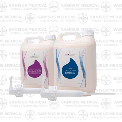 Pack Formato Profesional Crema Conductora diatermia, Crema de Masaje con Árnica, Hipérico y Harpagofito