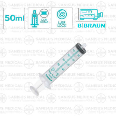 Jeringa Braun perfusor de 50ml Caja 100 uds