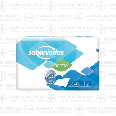 Sabanindas protector absorbente 60x40 bolsa 30 uds