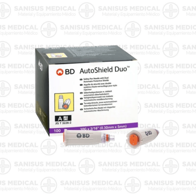 AGUJA AUTOSHIELD DUO 30G 0.30X5mm C/100