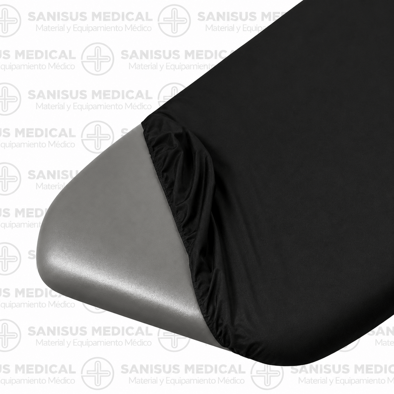 Sábana ajustable 95×220 cm Negro Bolsa 10 uds. - Imagen 2