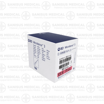 Aguja Estéril BD Microlance 18G 1/2" / 1.20mm x 40 mm rosa Caja 100uds