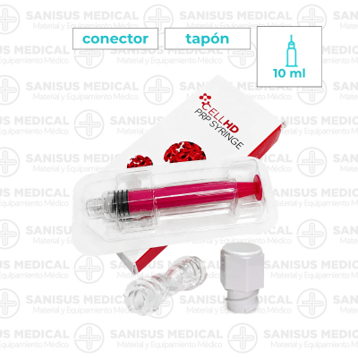 Kit Next PRP: jeringa apta para centrifugadora + tapón + conector